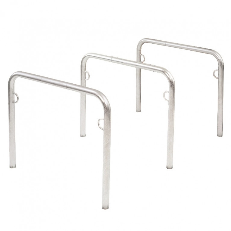 Fietsaanleunbeugel trust 75 cm Beton 2 fietsen - 3 stuks - Productfoto