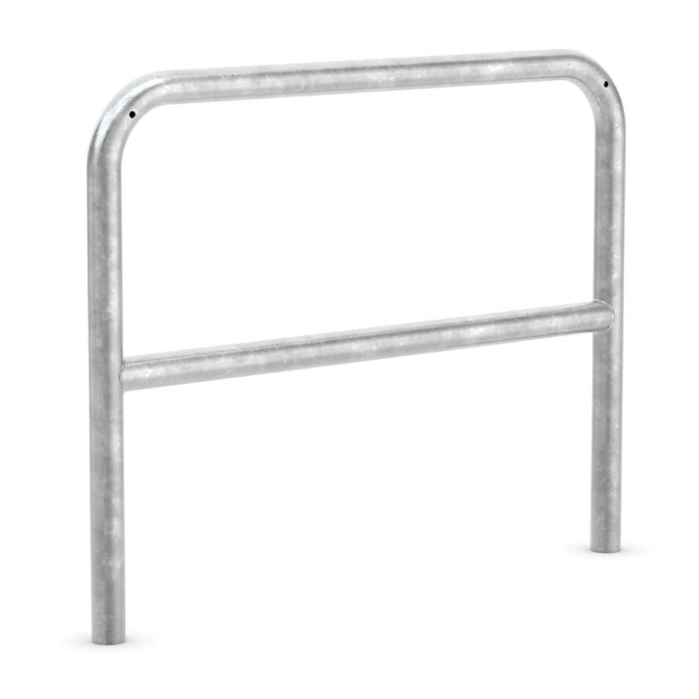 Fietsaanleunbeugel Safety 2 fietsen met tussenbuis 100 cm Beton