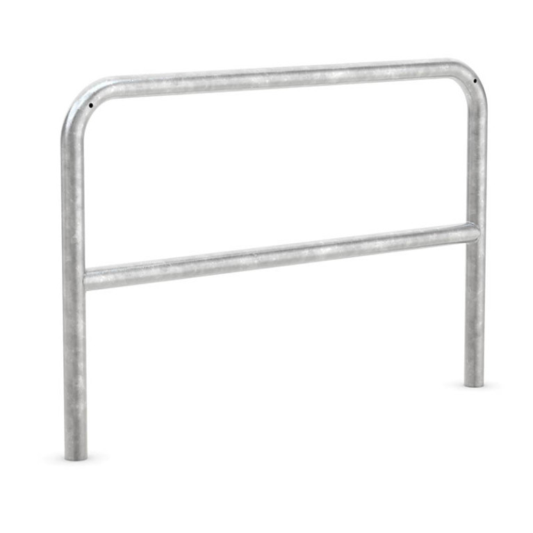 Fietsaanleunbeugel Safety 2 fietsen met tussenbuis 120 cm Beton