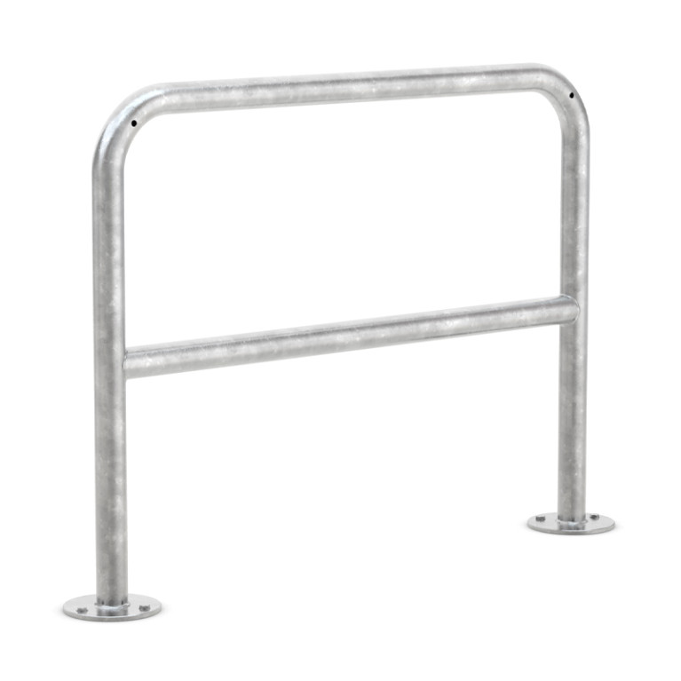 Fietsaanleunbeugel Safety 2 fietsen met tussenbuis 100 cm 