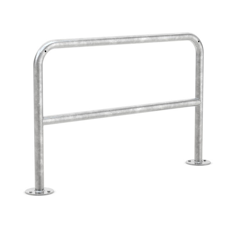 Fietsaanleunbeugel Safety 2 fietsen met tussenbuis 120 cm 