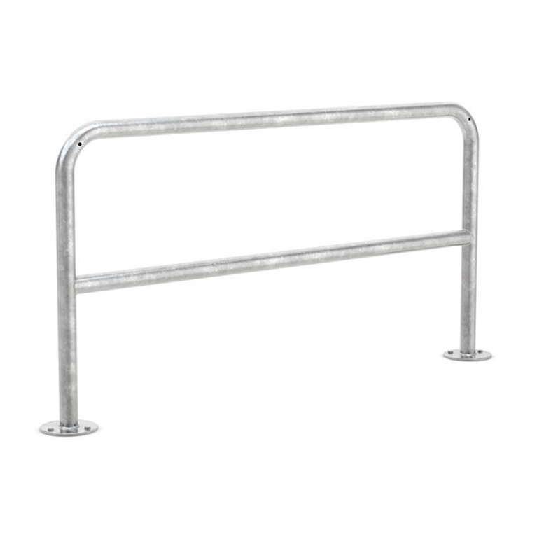 Fietsaanleunbeugel Safety 2 fietsen met tussenbuis 150 cm 
