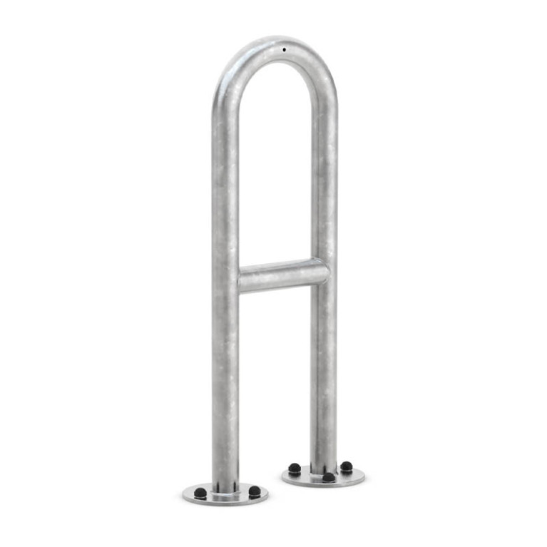 Fietsaanleunbeugel Safety 2 fietsen A-model 27 cm