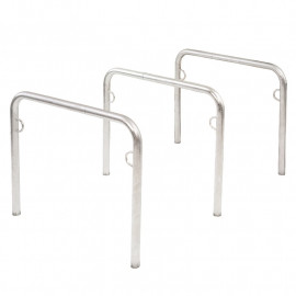 Fietsaanleunbeugel trust 75 cm Beton 2 fietsen - 3 stuks - Productfoto