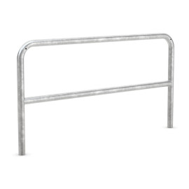 Fietsaanleunbeugel Safety 2 fietsen met tussenbuis 150 cm Beton