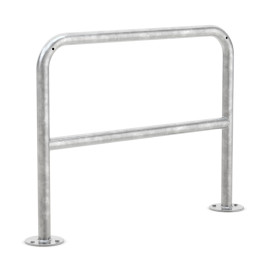 Fietsaanleunbeugel Safety 2 fietsen met tussenbuis 100 cm 