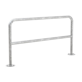 Fietsaanleunbeugel Safety 2 fietsen met tussenbuis 150 cm