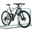 Fietsenrek Galaxy met aanleunbeugel 4 fietsen - Productfoto met fiets