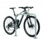 Fietsaanleunbeugel trust 100 cm 2 fietsen - Productfoto met fiets
