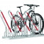 Fietsenrek Supreme-P met beugel 6 fietsen - Productfoto met fiets