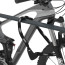 Fietsaanleunbeugel Safety 2 fietsen Antraciet met tussenbuis 100 cm Beton - Detail
