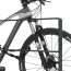Fietsaanleunbeugel Safety 2 fietsen Antraciet met tussenbuis 100 cm - Detail