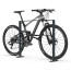 Fietsaanleunbeugel Safety 2 fietsen Antraciet met tussenbuis 100 cm - Detail